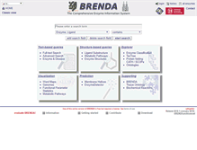 Tablet Screenshot of brenda-enzymes.info